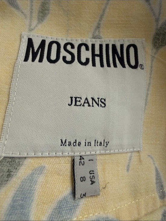 MOSCHINO Women\'s Yellow Floral Button-Front Jacket